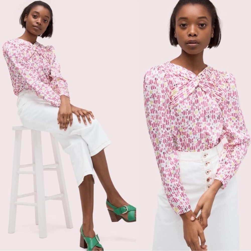 Kate Spade Devore Long Sleeve Top XS